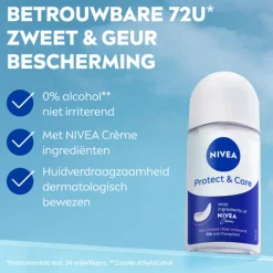 6x NIVEA Deodorant Roller Protect en Care 50 ml