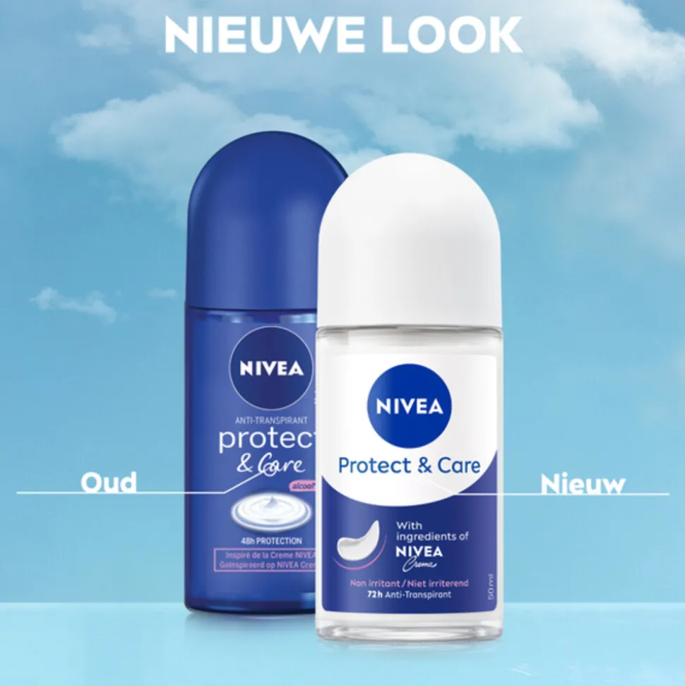 6x NIVEA Deodorant Roller Protect en Care 50 ml