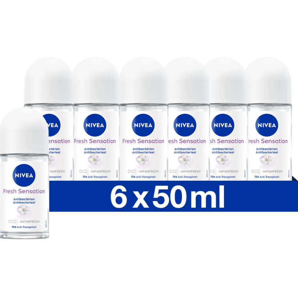 6x NIVEA Deodorant Roller Fresh Sensation 50 ml