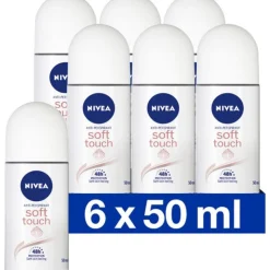 6x NIVEA Deodorant Roller Soft Touch