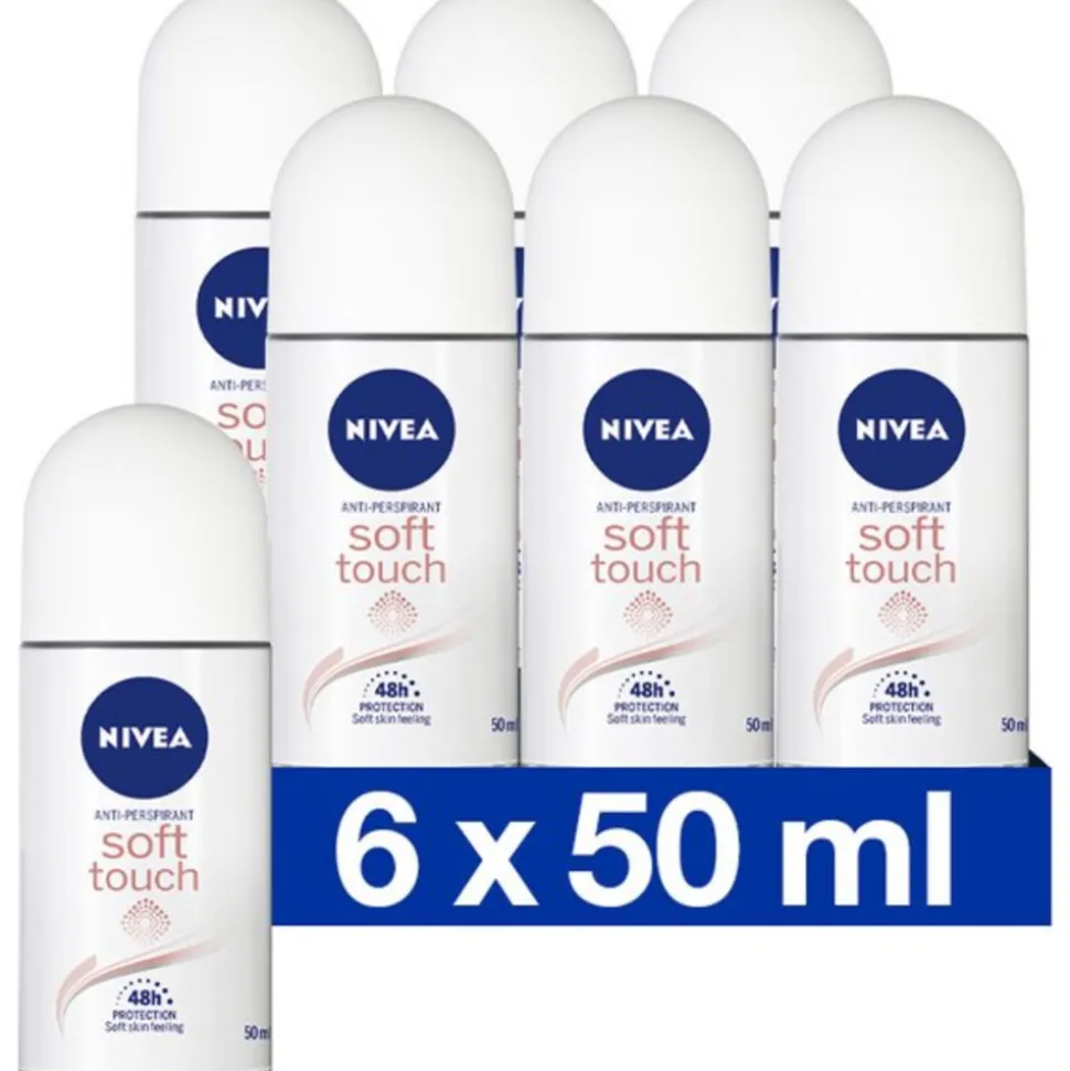 6x NIVEA Deodorant Roller Soft Touch