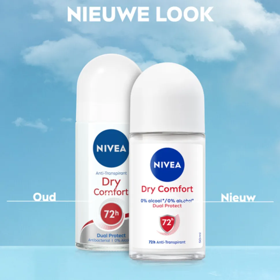 6x NIVEA Deodorant Roller Dry Comfort 50 ml