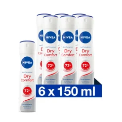 6x NIVEA Deodorant Spray Dry Comfort 150 ml