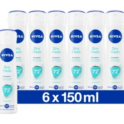 6x NIVEA Deodorant Spray Dry Fresh 150 ml