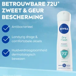 6x NIVEA Deodorant Spray Dry Fresh 150 ml