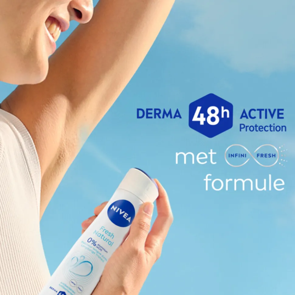6x NIVEA Deodorant Spray Fresh Natural 150 ml