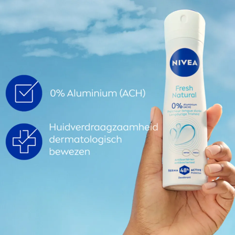 6x NIVEA Deodorant Spray Fresh Natural 150 ml