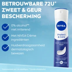 6x NIVEA Deodorant Spray Protect & Care 150 ml