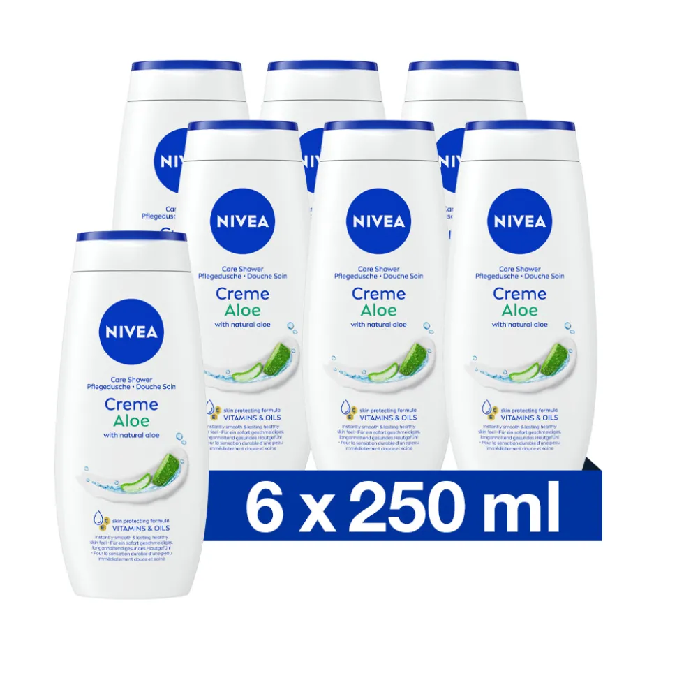 6x NIVEA Douchecrème Aloë 250 ml