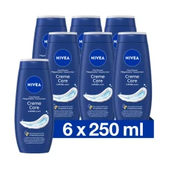 6x NIVEA Douchecrème Care 250 ml