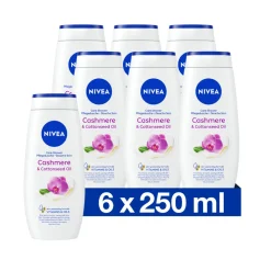6x NIVEA Douchecrème Cashmere & Cotton Seed Oil 250 ml