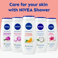 6x NIVEA Douchecrème Orange en Avocado 250 ml