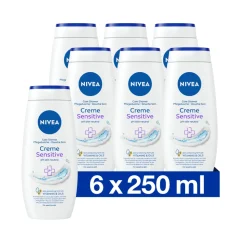 6x NIVEA Douchecrème Sensitive 250 ml