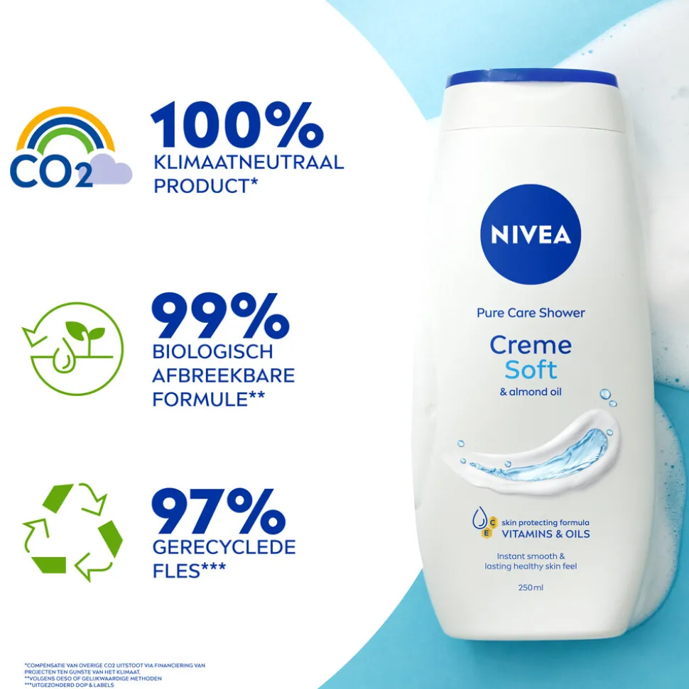 6x NIVEA Douchecrème Soft 250 ml