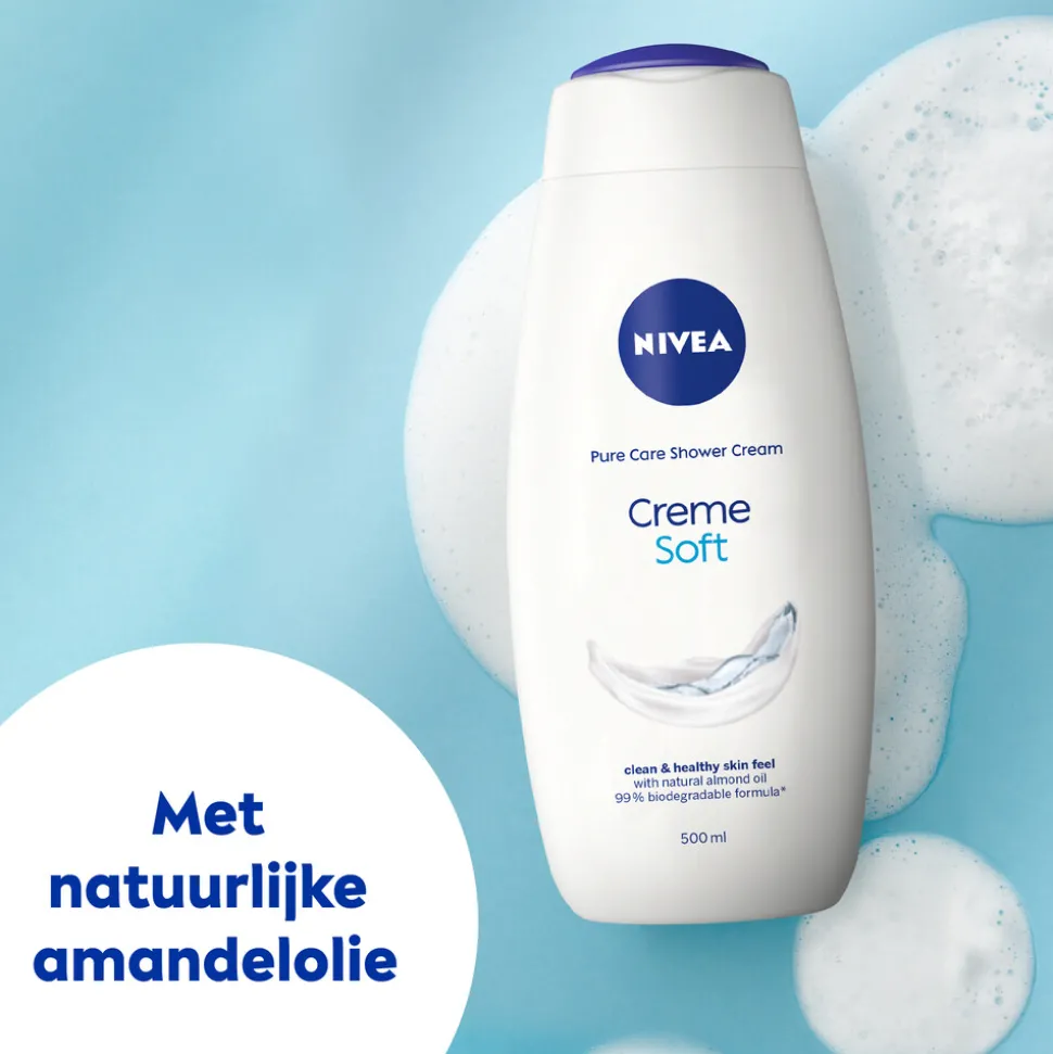 6x NIVEA Douchecrème Soft 500 ml