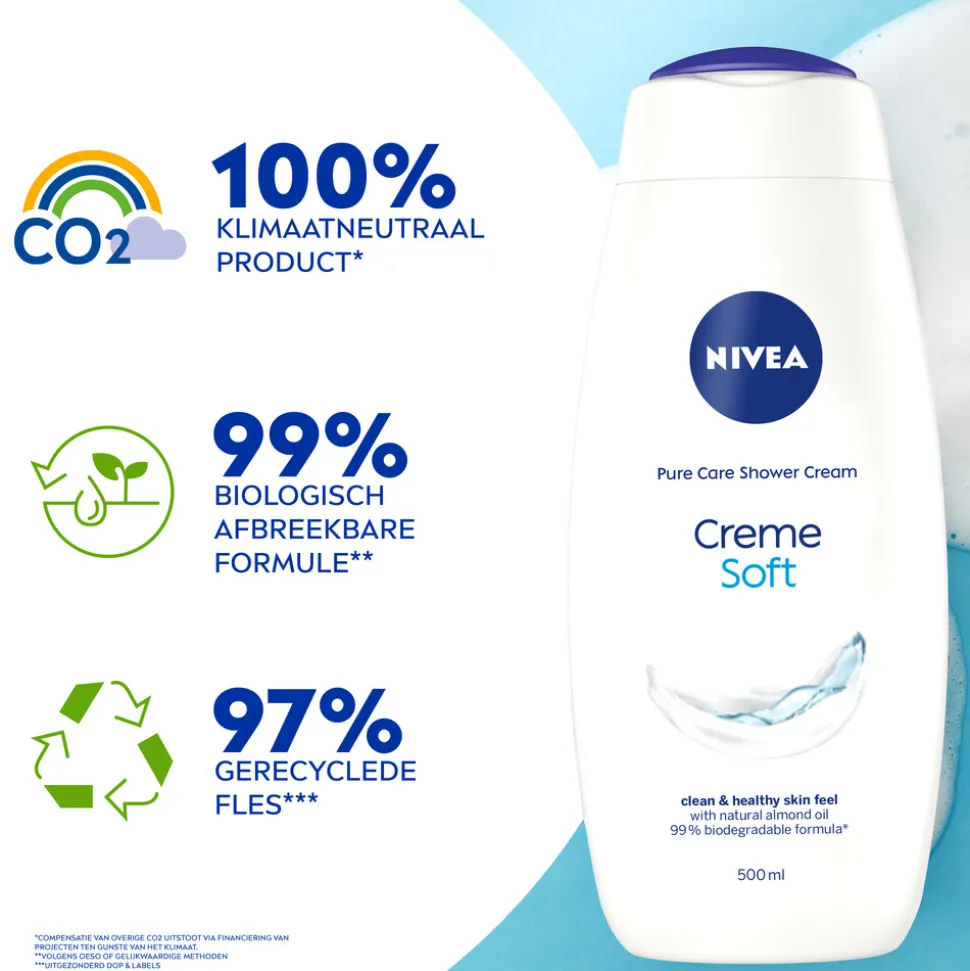 6x NIVEA Douchecrème Soft 500 ml