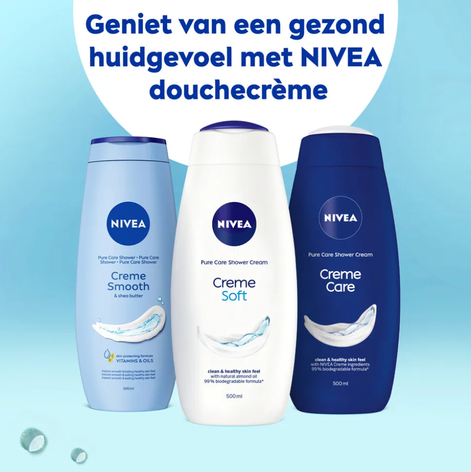 6x NIVEA Douchecrème Soft 500 ml