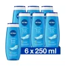 6x NIVEA Douchegel Fresh Pure 250 ml