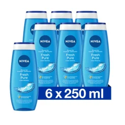 6x NIVEA Douchegel Fresh Pure 250 ml