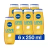6x NIVEA Douchegel Love Sunshine 250 ml