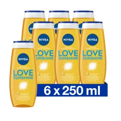 6x NIVEA Douchegel Love Sunshine 250 ml