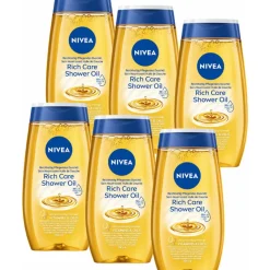 6x NIVEA Doucheolie Rich Caring 200 ml