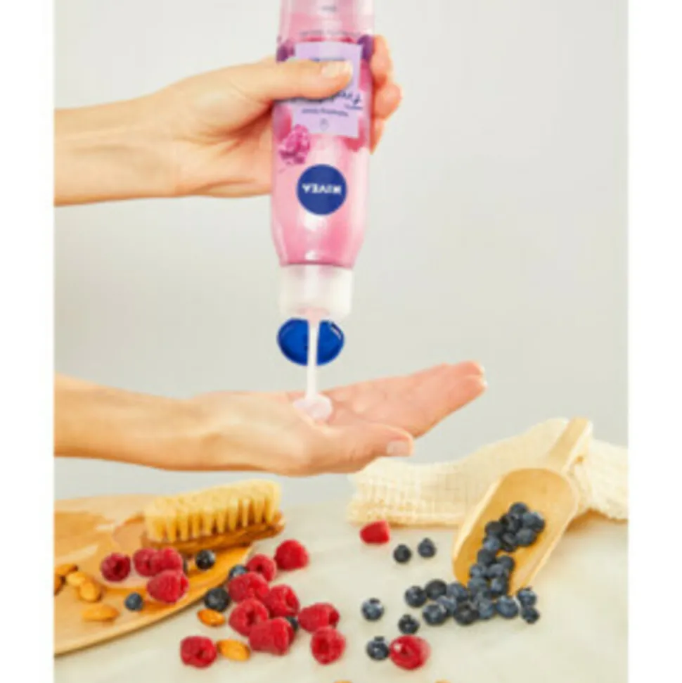 6x NIVEA Fresh Blends Douchegel Fresh Blends Raspberry 300 ml