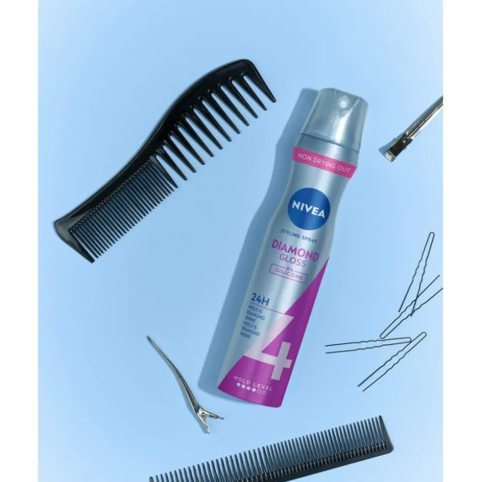 6x NIVEA Haarspray Diamond Gloss Care 250 ml