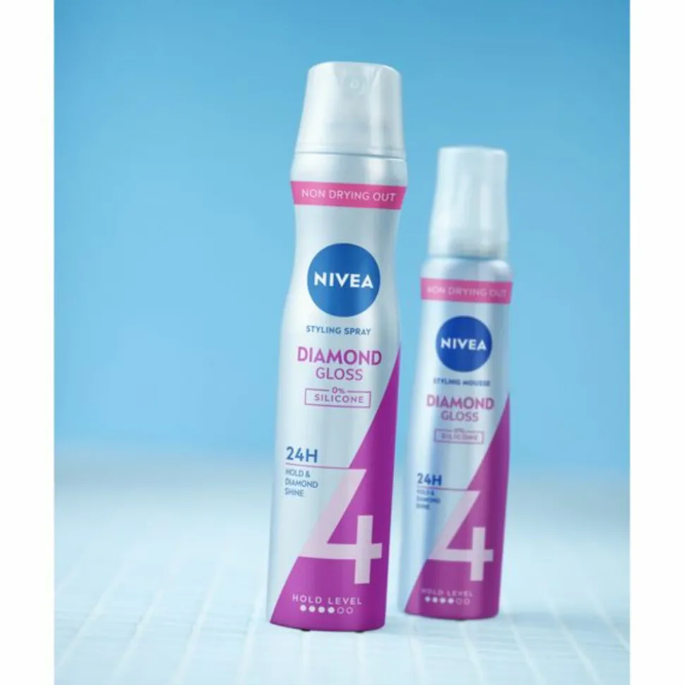 6x NIVEA Haarspray Diamond Gloss Care 250 ml
