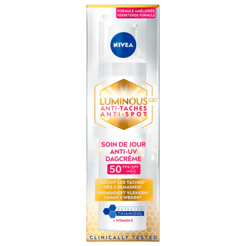 3x NIVEA Luminous 630 Dagcrème Anti-Spot SPF 50 40 ml