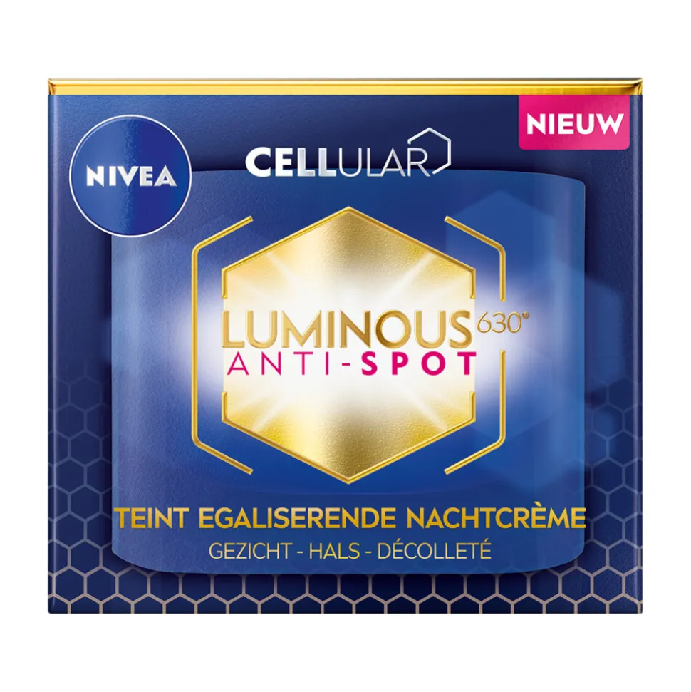 3x NIVEA Luminous 630 Nachtcrème Anti-Spot 50 ml