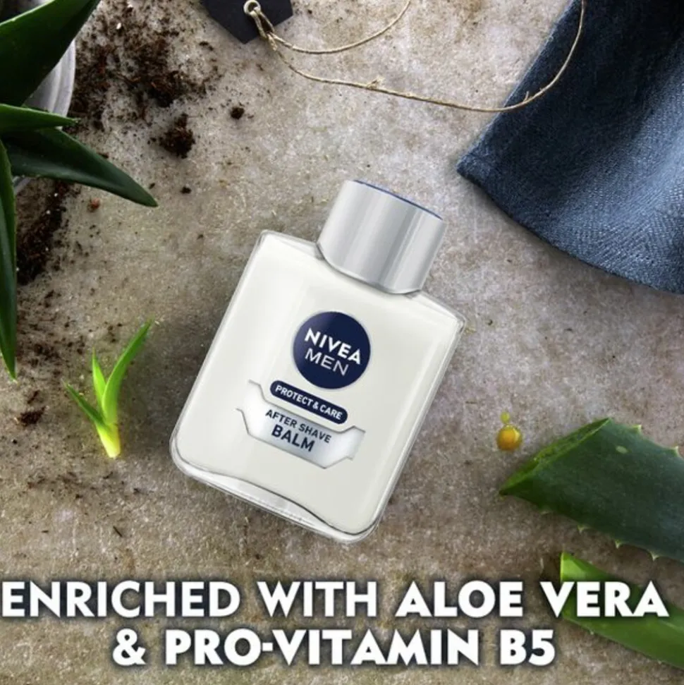 6x NIVEA Men Aftershave Balsem Protect & Care 100 ml