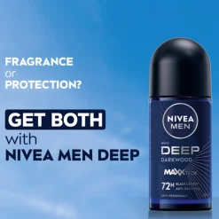 6x NIVEA Men Deodorant Roller Deep 50 ml