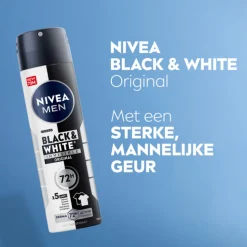 6x NIVEA Men Deodorant Spray Invisible for Black & White 150 ml