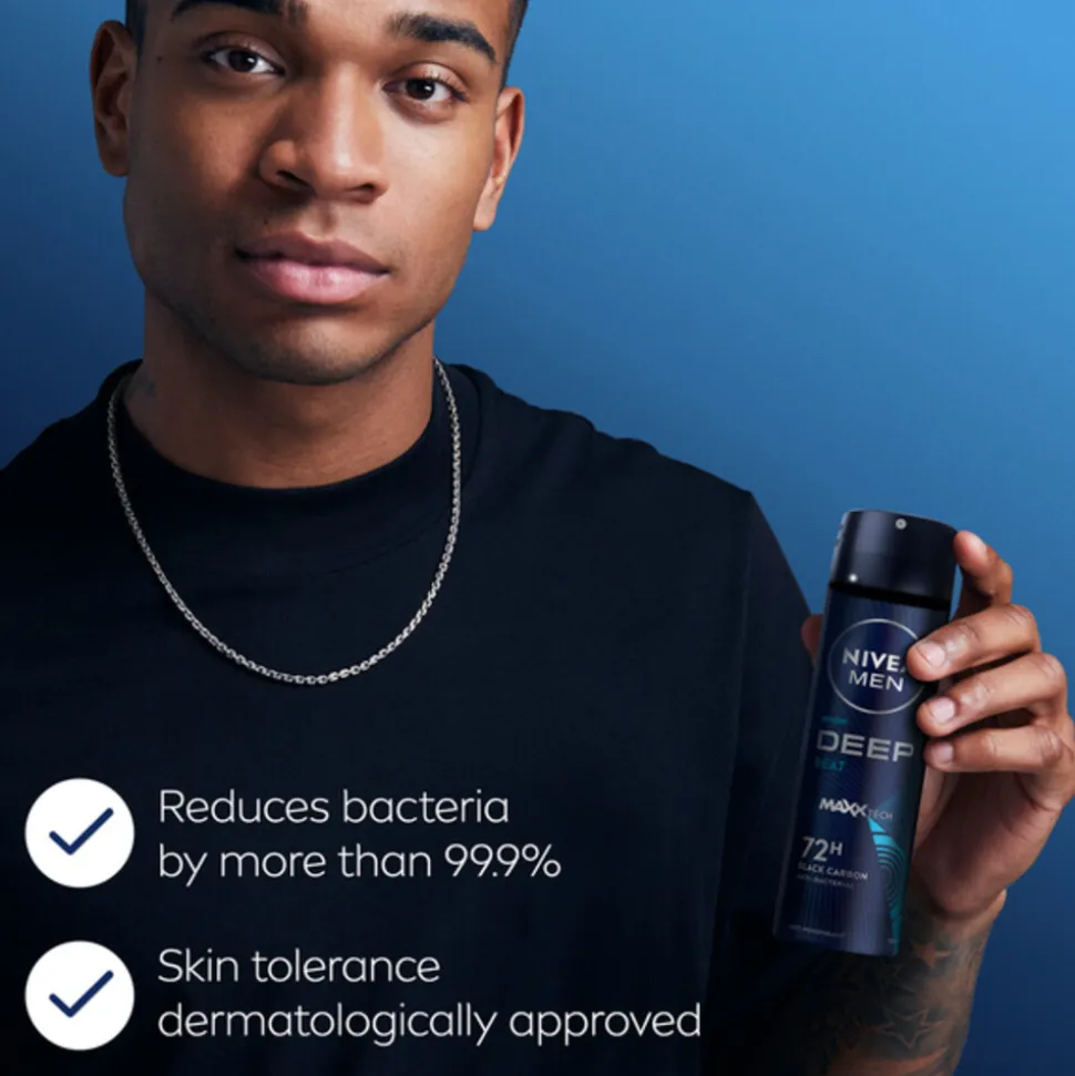 6x NIVEA Men Deospray Deep Beat 150 ml