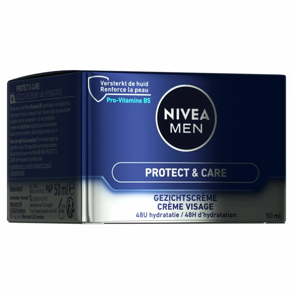 3x NIVEA Men Intensieve Gezichtscrème Protect & Care 50 ml