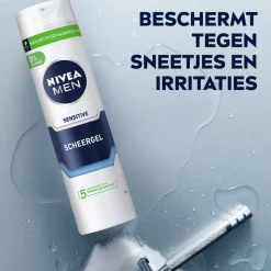 6x NIVEA Men Scheergel Sensitive 200 ml