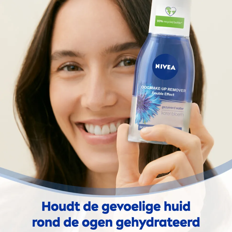 6x NIVEA Oogmake-Up Remover Double Effect Waterproof 125 ml