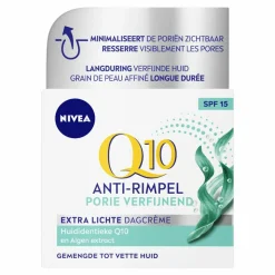 3x NIVEA Q10 Dagcrème Anti-Rimpel Extra Licht SPF 15 50 ml