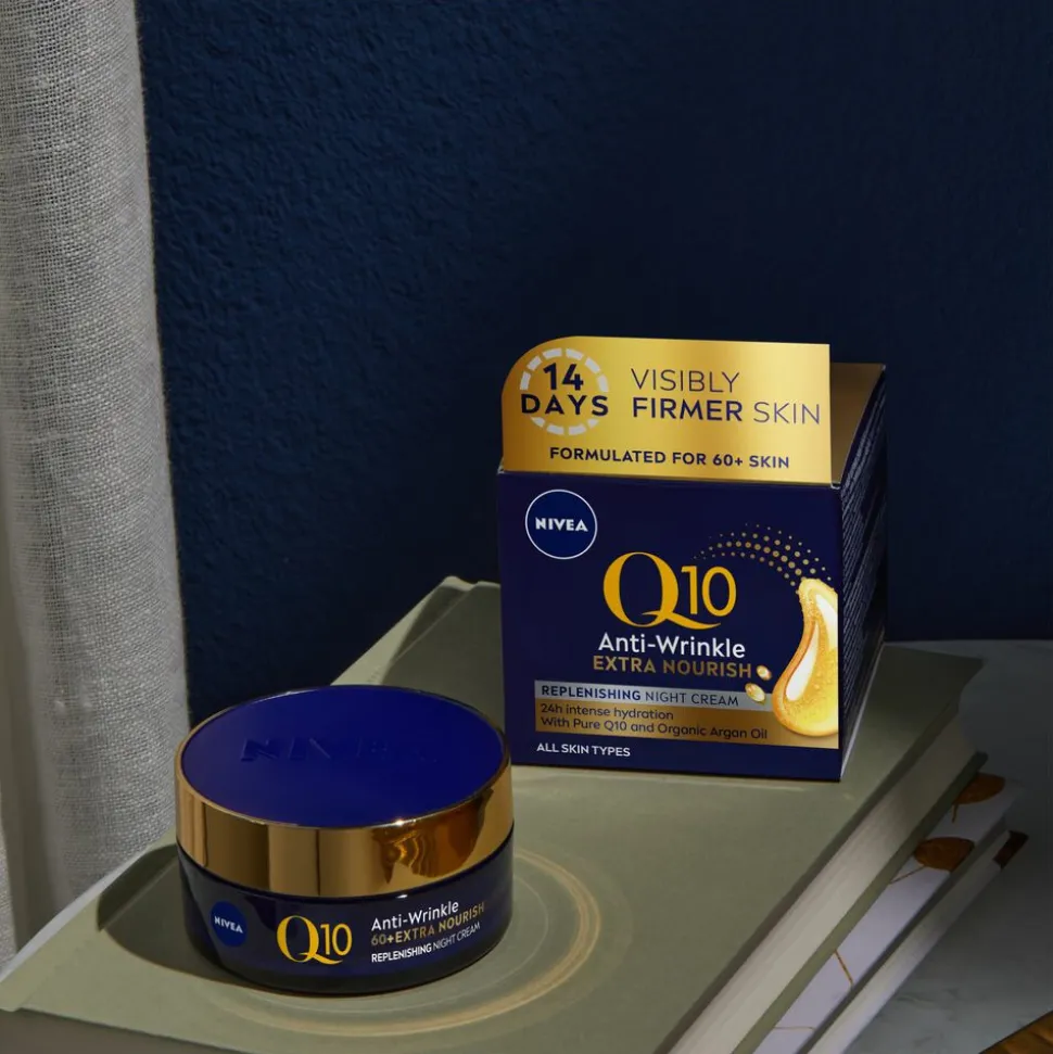 3x NIVEA Q10 Nachtcrème Anti-Rimpel Extra Voedend 50 ml