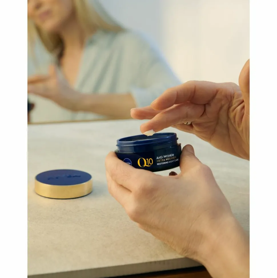 3x NIVEA Q10 Nachtcrème Anti-Rimpel Extra Voedend 50 ml
