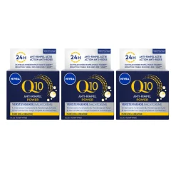 3x NIVEA Q10 Nachtcrème Power Anti-Rimpel 50 ml
