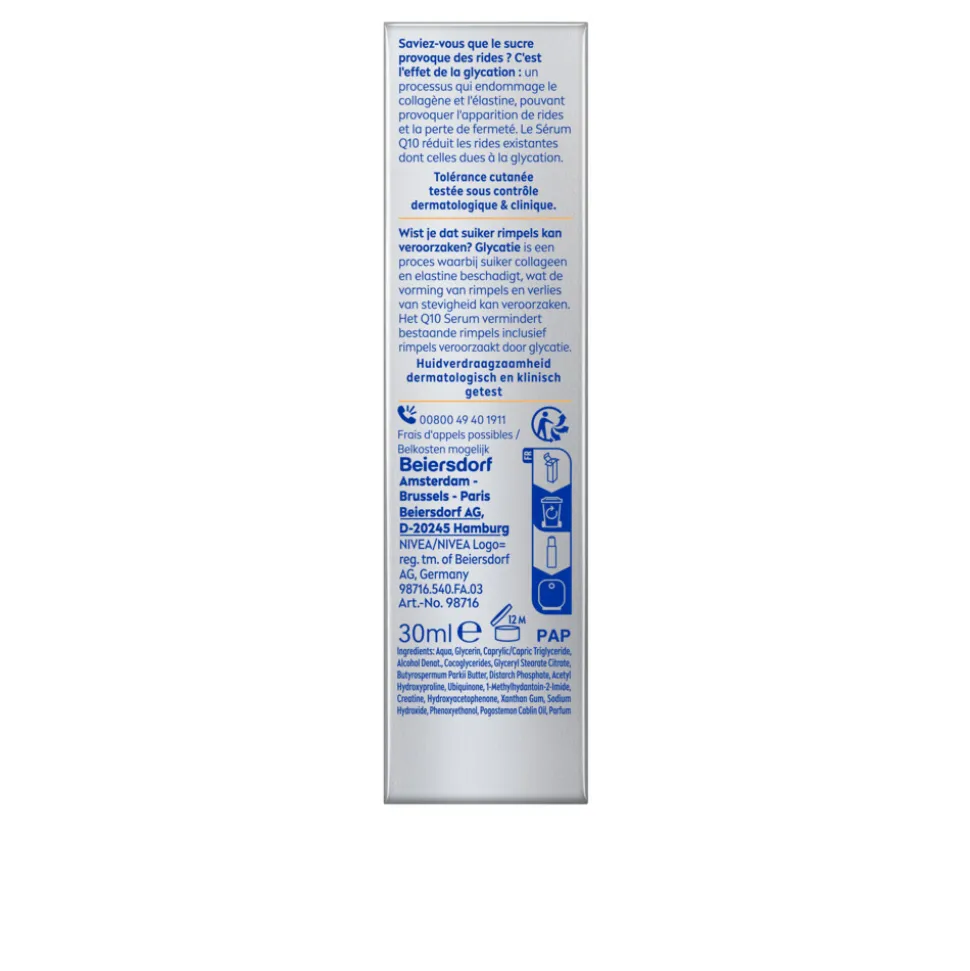 3x NIVEA Q10 Serum Anti-Rimpel Expert 30 ml