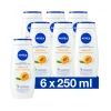 6x NIVEA Soft Care Douchegel Apricot en Apricot Seed Oil 250 ml