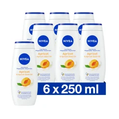 6x NIVEA Soft Care Douchegel Apricot en Apricot Seed Oil 250 ml