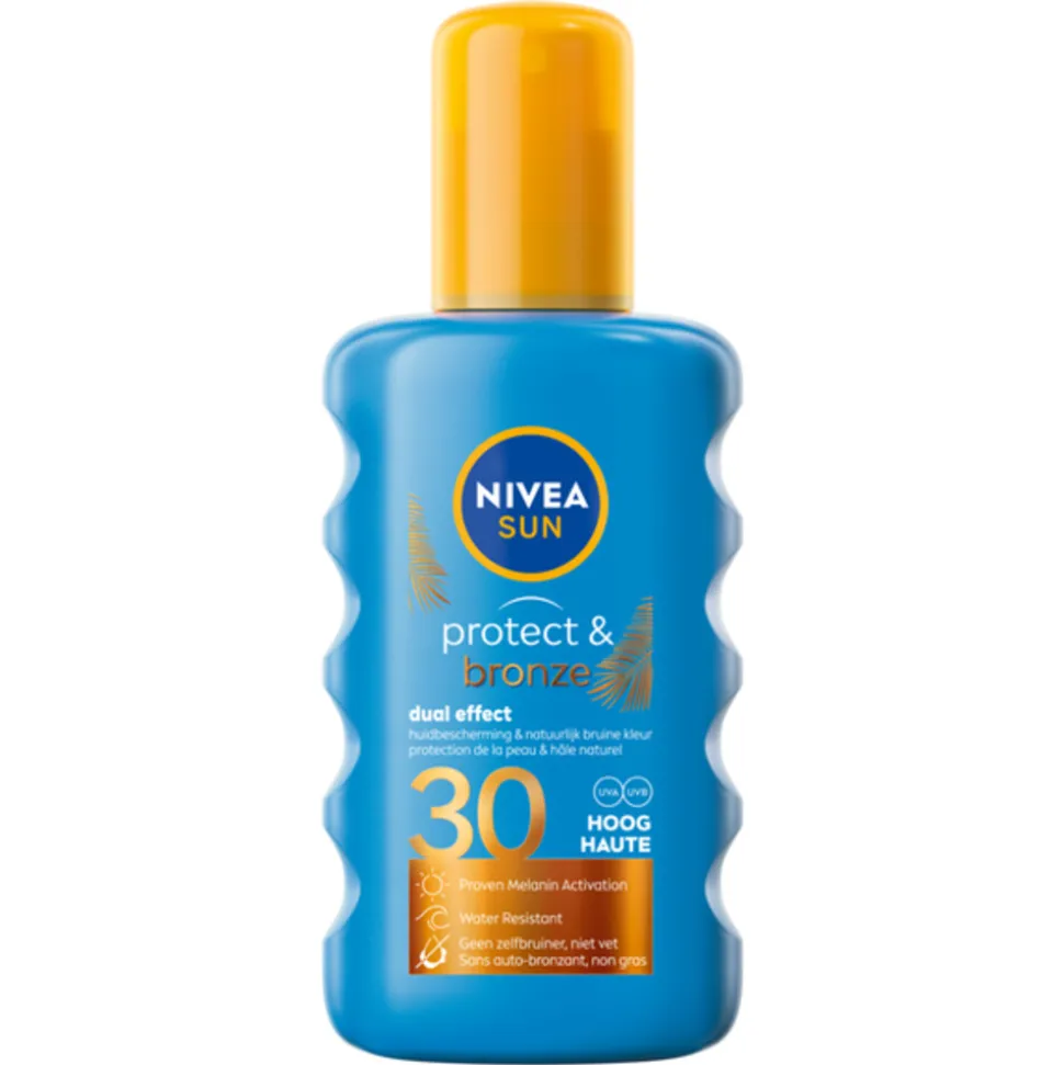 6x NIVEA Sun Protect & Bronze Zonnespray SPF 30 200 ml