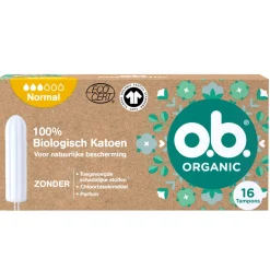3x OB Organic Cotton Normaal 16 stuks