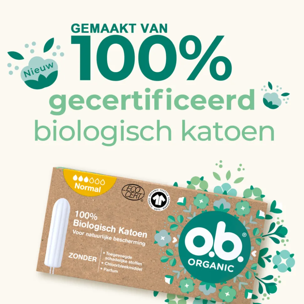 3x OB Organic Cotton Super 16 stuks