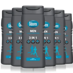 6x Odorex Douchegel For Men 3-in-1 Clean Protection 300 ml