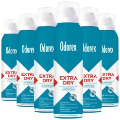 6x Odorex Extra Dry Antitranspirant Spray Regular 150 ml